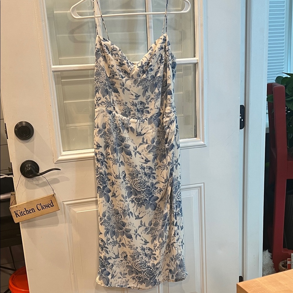 Reformation Blue Floral Maxi Dress